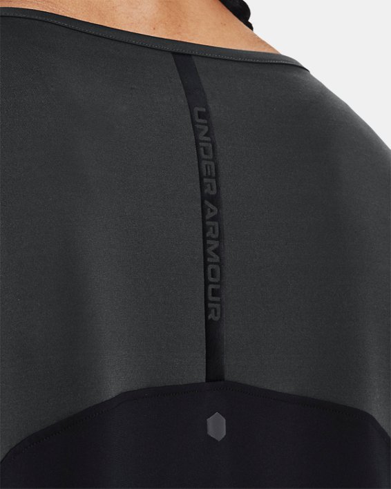 Haut à manches courtes et motif UA RUSH™ Energy Colorblock pour femme, Black, pdpMainDesktop image number 3